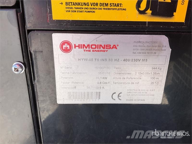 Himoinsa HYW45 Dieselgeneraattorit