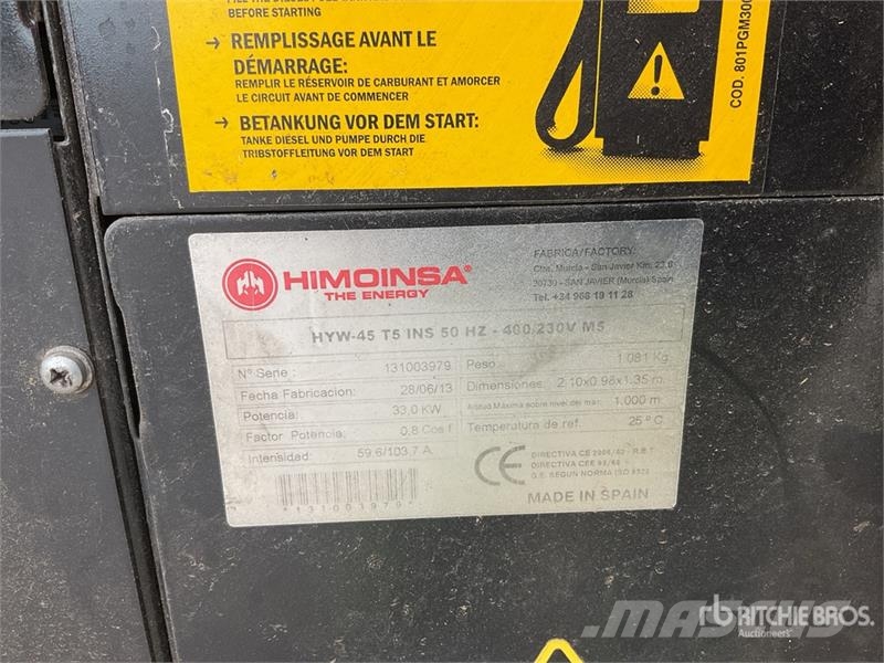 Himoinsa HYW45T5 45 kVA Generator Set Dieselgeneraattorit