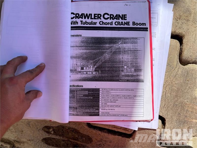 Hitachi KH180 50 ton Lattice-Boom Crawler Crane Derik kranovi