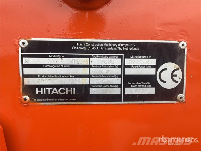 Hitachi ZW180-6 Wheel Loader Wheel loaders
