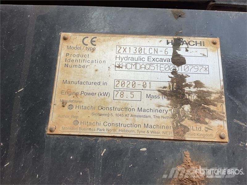 Hitachi ZX130LCN-6 Tracked Excavator Bageri gusjeničari