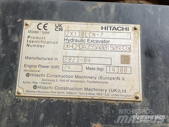 Purchase Hitachi ZX130LCN-7 crawler excavators, Bid & Buy on