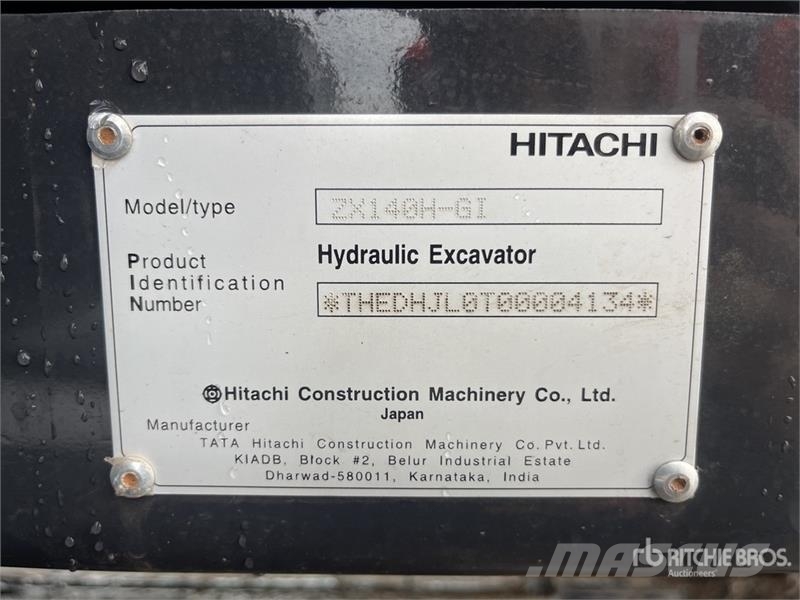 Hitachi ZX140H-GI Tracked Excavator (Unused) Rupsgraafmachines