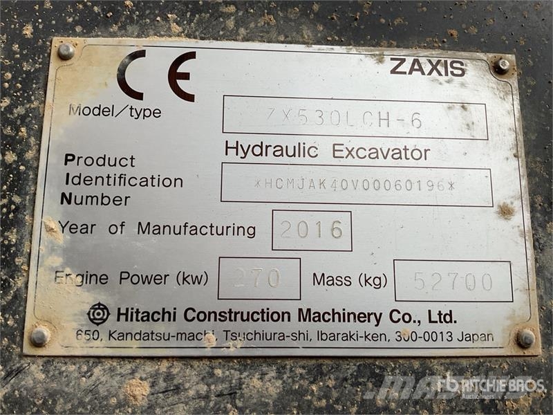 Hitachi ZX350LCH-6 Tracked Excavator Crawler excavators