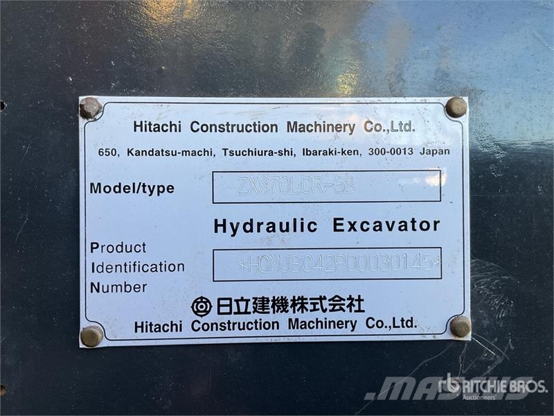 Hitachi ZX870LCR-5B Tracked Excavator Crawler excavators