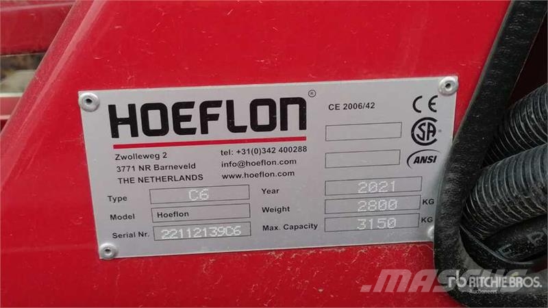 Hoeflon C6 3000 kg Crawler Compact Crane Crane parts and equipment