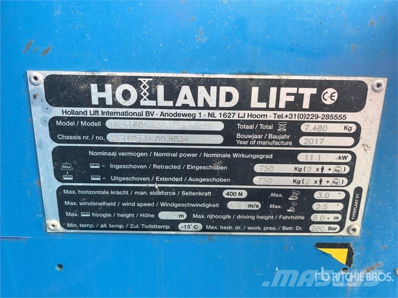 Holland Lift HL-160 E24 Electric Scissor Lift Makasli platformlar