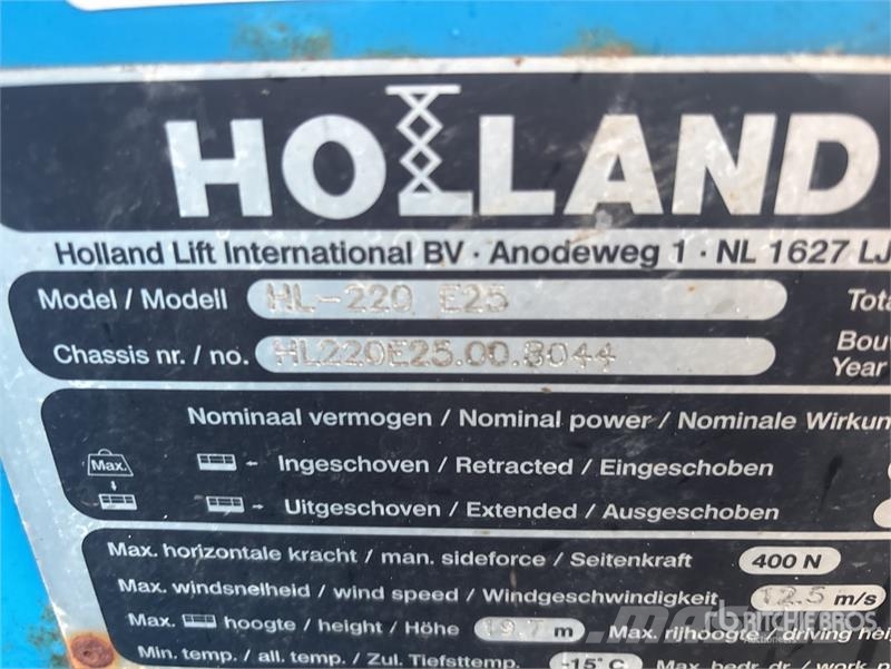 Holland Lift HL-220 E25 Electric Scissor Lift Scheren-Arbeitsbühnen