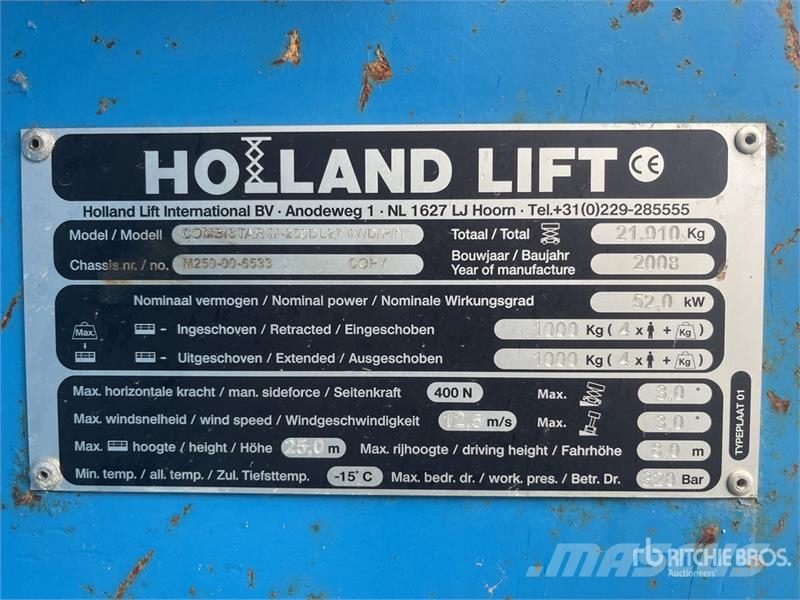 Holland Lift M-250DL274 4WD/P/N 4x4 Diesel Scissor Lift Šķerveida pacēlāji