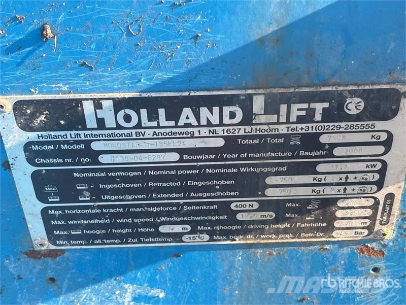 Holland Lift Q135.04.6292 Electric Scissor Lift Šķerveida pacēlāji