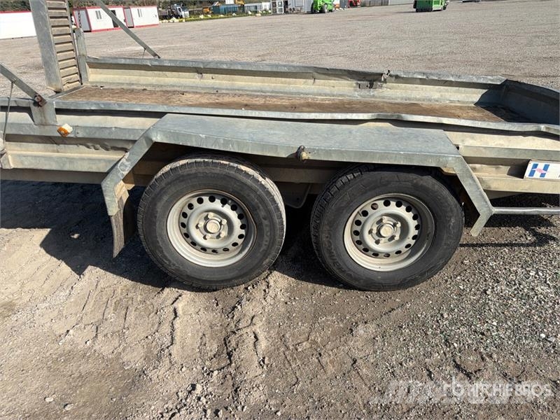 Hubiere 3.5 m T/A Remorque Plateau 2 Essieux Equipment Tra Oprijwagen