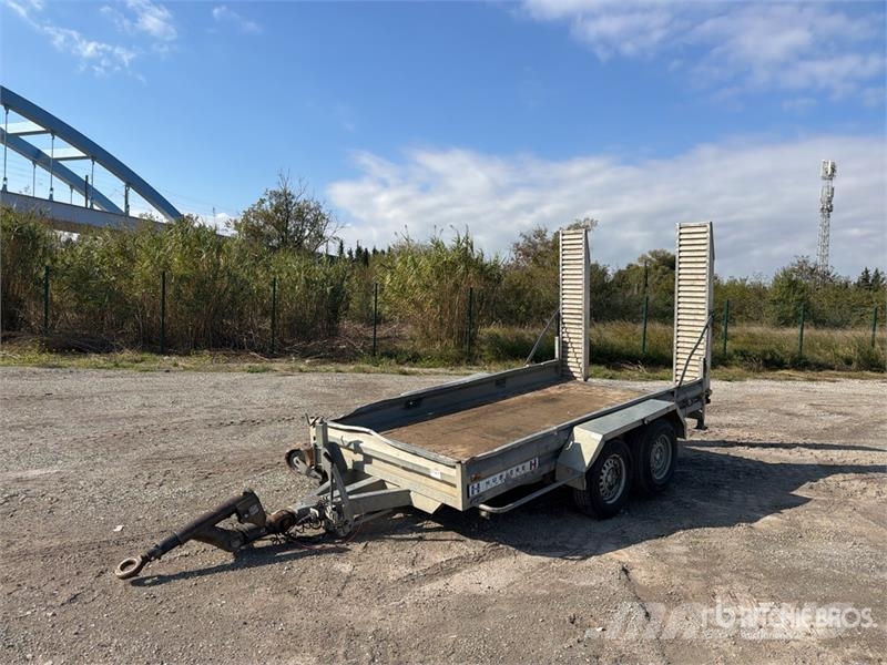 Hubiere 3.5 m T/A Remorque Plateau 2 Essieux Equipment Tra Oprijwagen