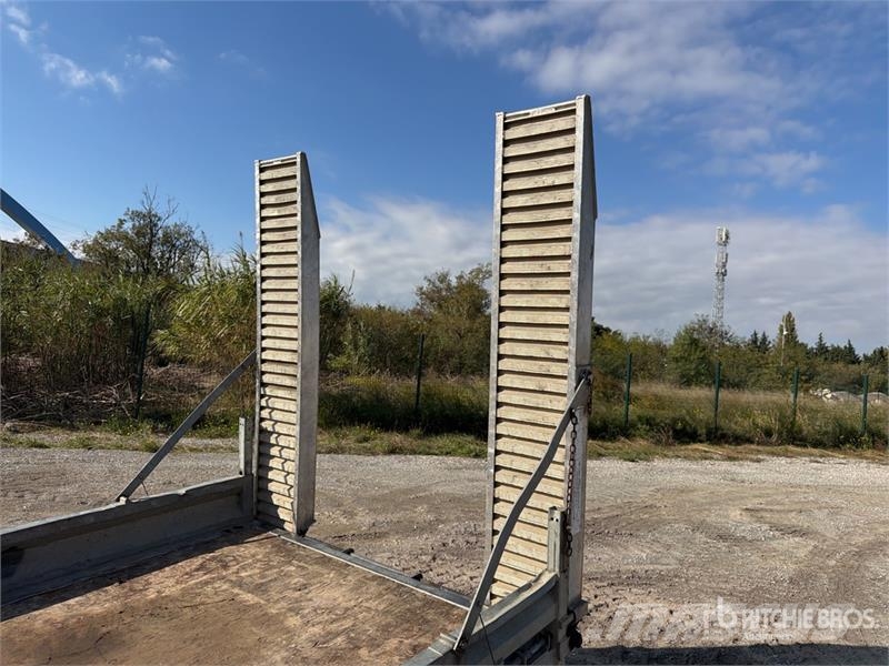 Hubiere 3.5 m T/A Remorque Plateau 2 Essieux Equipment Tra Oprijwagen