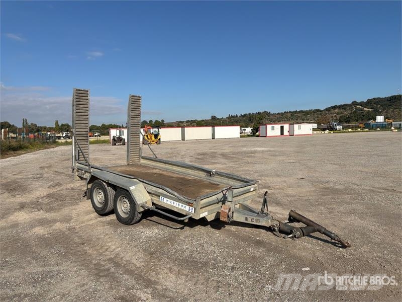 Hubiere 3.5 m T/A Remorque Plateau 2 Essieux Equipment Tra Oprijwagen