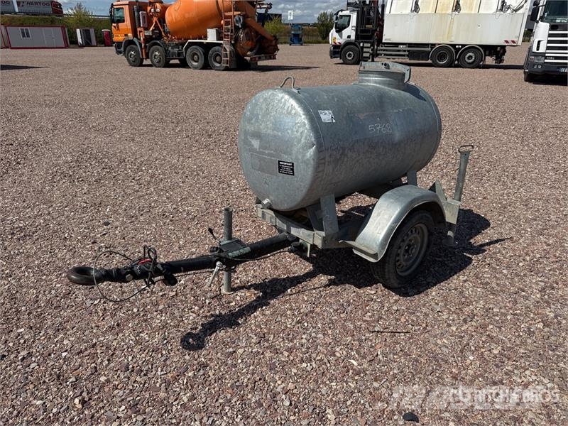 Hubiere CTR 751 CT 500 L Citerne A Eau 1 Essieu Water Tank Brandstof-en toegevoegde tanks