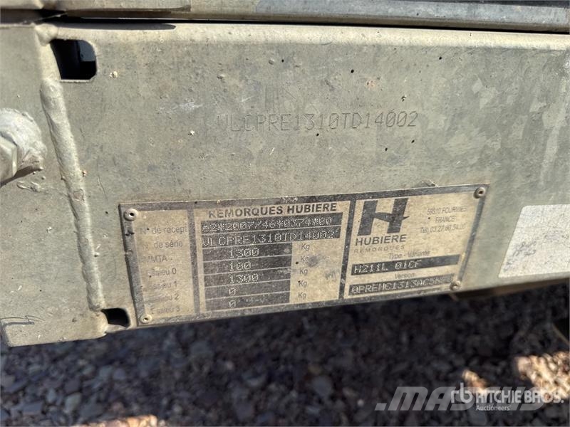 Hubiere H211L01CF S/A Remorque 1 Essieu Equipment Trailer Autotransporter prikolice