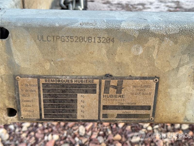 Hubiere H212L 14CF T/A Remorque Equipment Trailer Anhænger til Autotransport