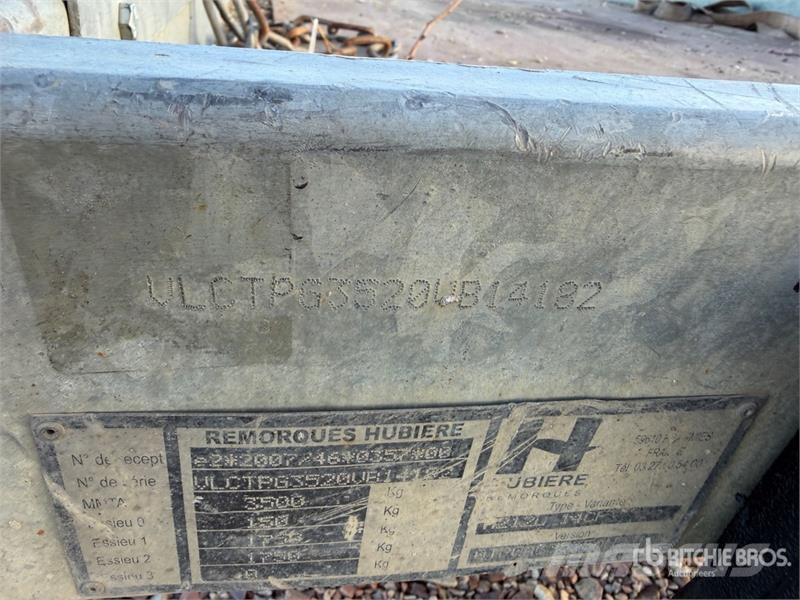 Hubiere H212L14CF 2730 kg T/A Remorque Equipment Trailer ( مقطورات مركبات نقل