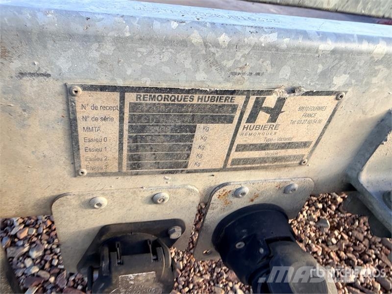 Hubiere H212L14CF 2740 kg T/A Remorque Equipment Trailer Autotransportanhänger