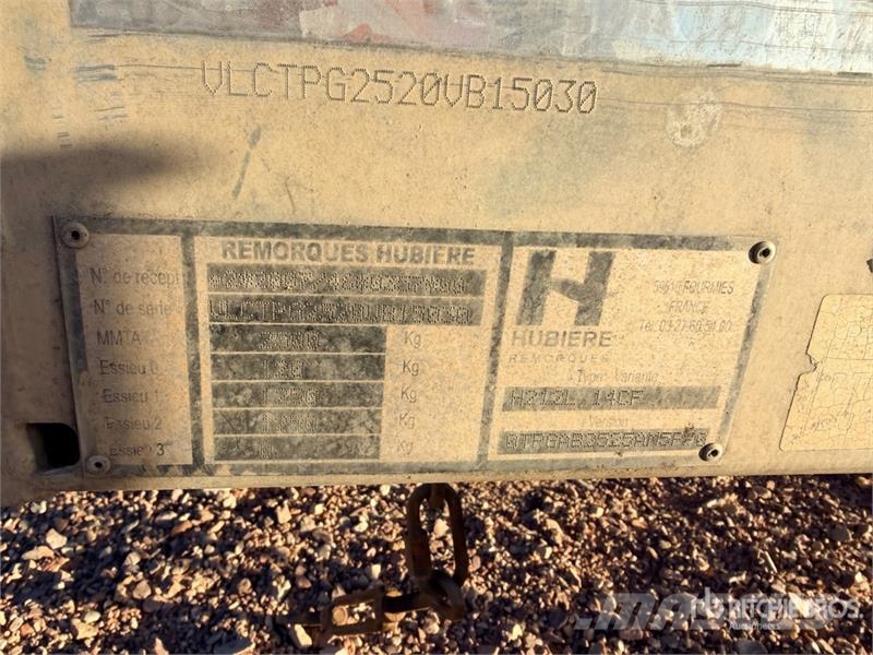 Hubiere H212L14CF 2740 kg T/A Remorque Equipment Trailer Autotransportanhänger