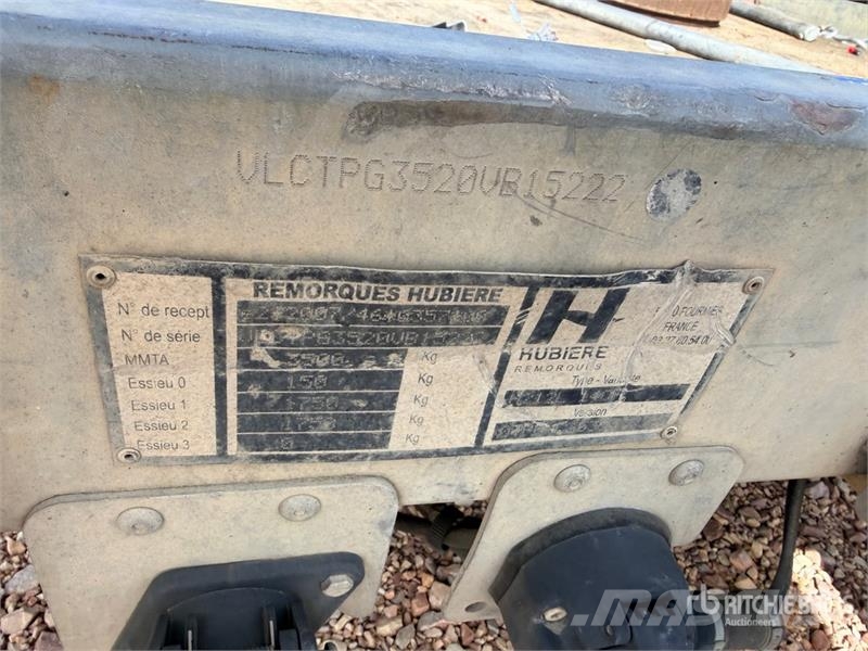 Hubiere H212L14CF 2740 kg T/A Remorque Equipment Trailer ( مقطورات مركبات نقل