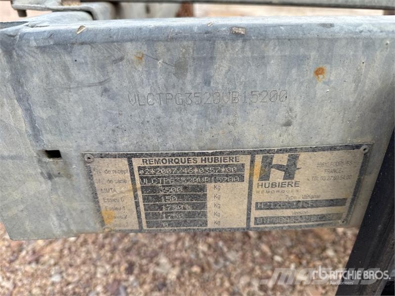 Hubiere H212L14CF Remorque 2 Essieux T/A Plant Trailer Equ مقطورات مركبات نقل