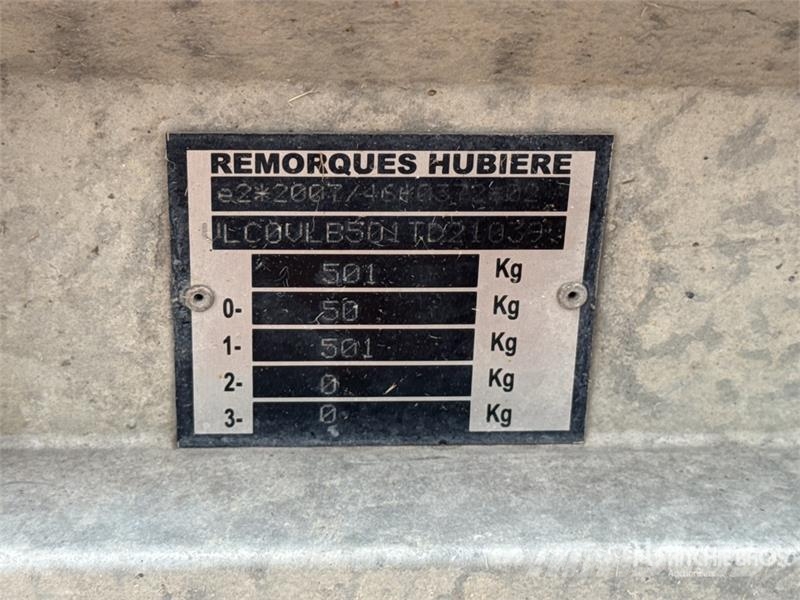 Hubiere S/A Remorque 1 Essieu Equipment Trailer (Inoperabl Vehicle transport trailers