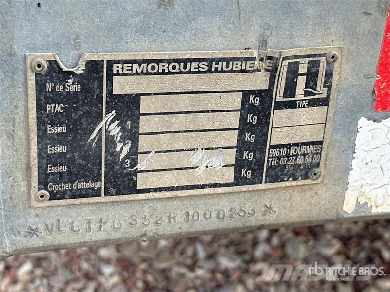 Hubiere S/A Remorque 1 Essieu Equipment Trailer Remolques para transporte de vehículos