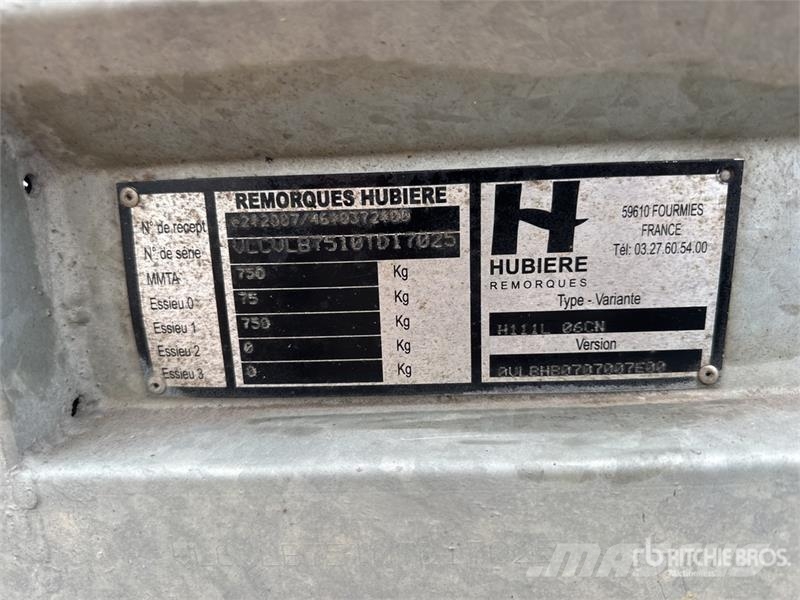 Hubiere S/A Remorque 1 Essieu Equipment Trailer Auto pārvadāšanas treileri