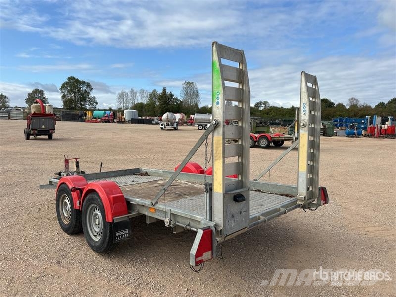 Hubiere T/A Remorque 2 Essieux Equipment Trailer Autotransport-Anhänger
