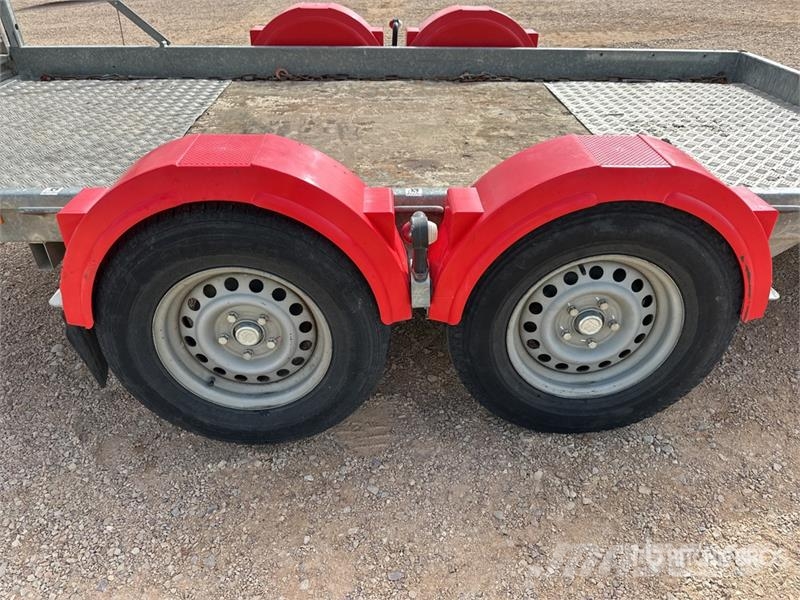 Hubiere T/A Remorque 2 Essieux Equipment Trailer Autotransport-Anhänger