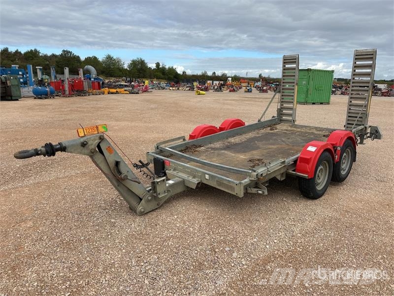 Hubiere T/A Remorque 2 Essieux Equipment Trailer Autotransport-Anhänger