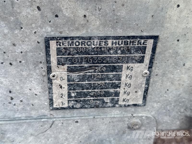 Hubiere T/A Remorque 2 Essieux Equipment Trailer (Inoperab Autotransporter prikolice
