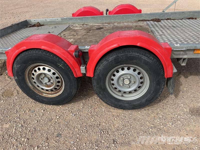 Hubiere T/A Remorque 2 Essieux Equipment Trailer Autotransport-Anhänger