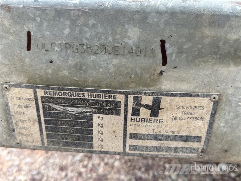 Hubiere T/A Remorque 2 Essieux Equipment Trailer Auto pārvadāšanas treileri