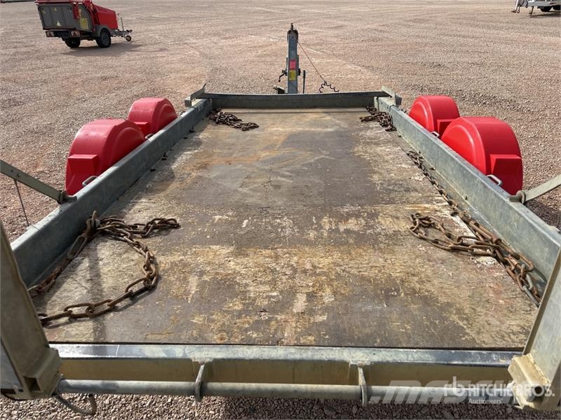 Hubiere T/A Remorque 2 Essieux Equipment Trailer Autotransport-Anhänger