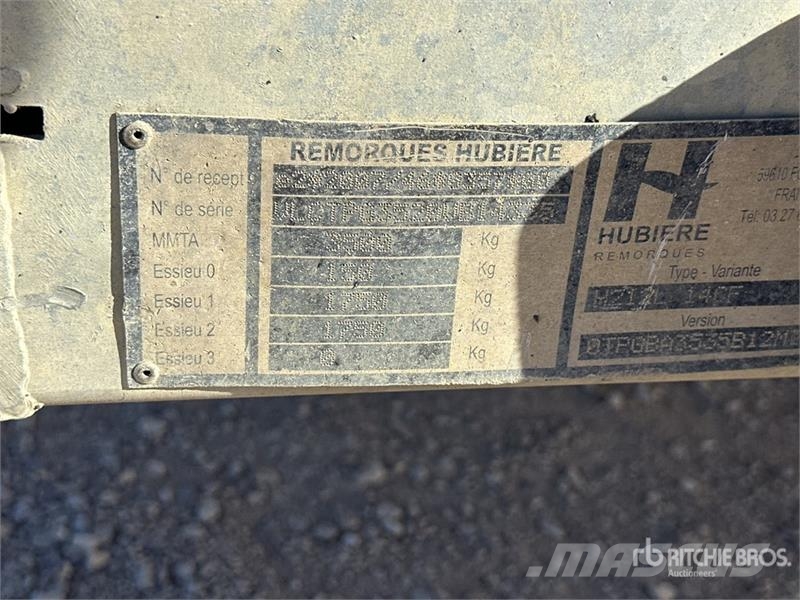 Hubiere T/A Remorque Equipment Trailer مقطورات مركبات نقل