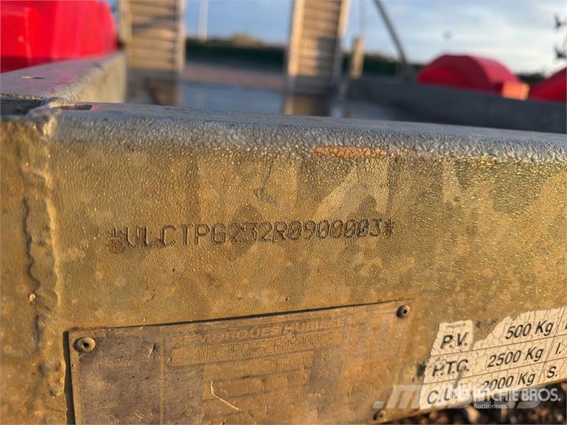 Hubiere TPG252R 2000 kg S/A Remorque Equipment Trailer (In Autotreilerid