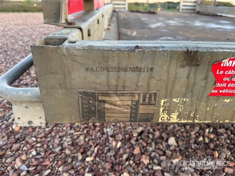 Hubiere TPG352R T/A Remorque Equipment Trailer Anhænger til Autotransport