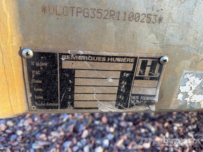 Hubiere TPG352R T/A Remorque Equipment Trailer Autotreilerid