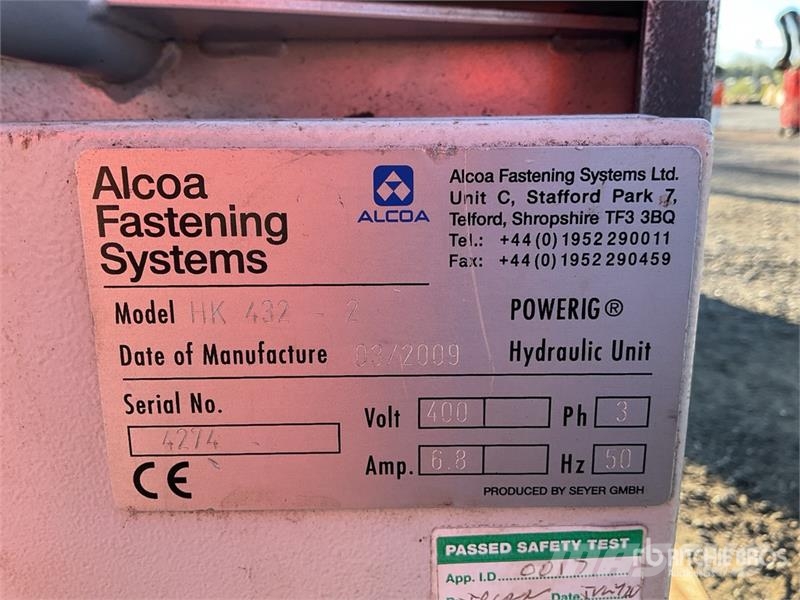 Huck Hk432 Electric Hydraulic Power Pack Hydrauliske pælehammere