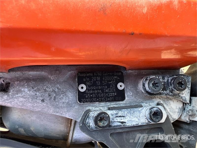Husqvarna K760 Brick Cutter Rock and Concrete Saws