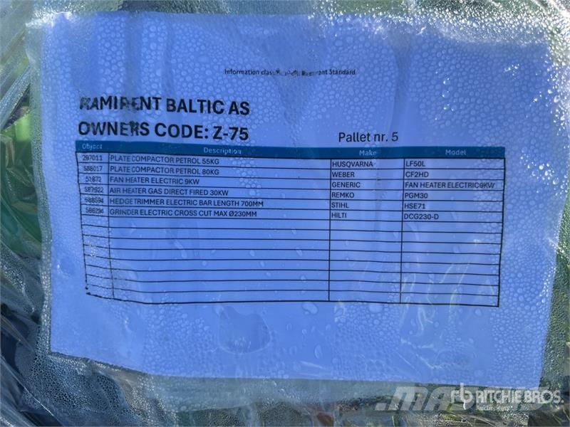 Husqvarna LF50L Vibratory Plate Compactor Placas compactadoras