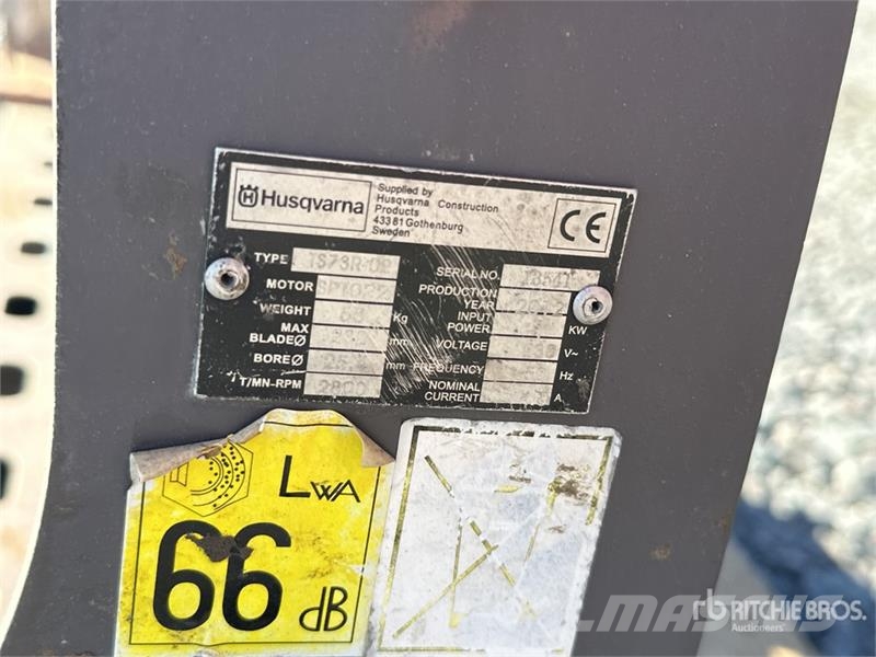 Husqvarna TS 73 R Table Saw Overige componenten