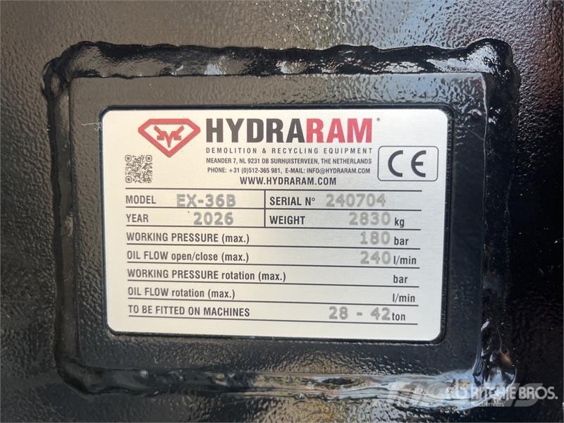 Hydraram EX-36B Hydraulic Breaker (Unused) Hammers / Breakers