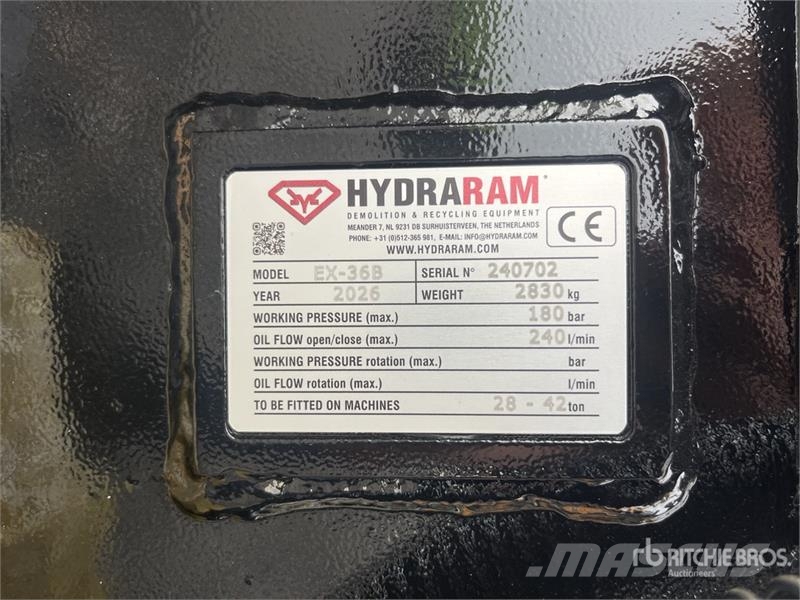 Hydraram EX-36B Sledgehammer (Unused) Overige componenten
