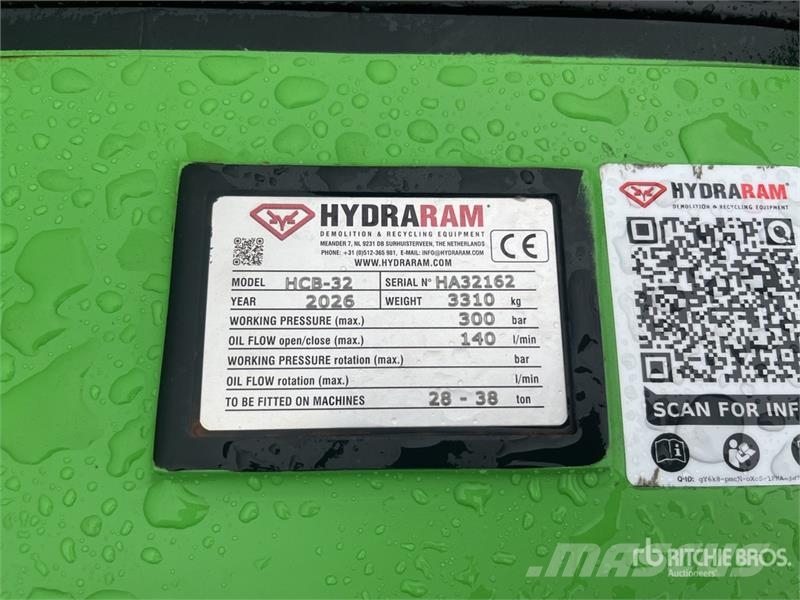Hydraram HCB-32 1000 mm Concrete Crusher (Unused) Crushers