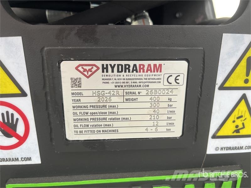 Hydraram HSG-42R Q/C Rotating Demolition Grapple (Unused) Pinzas