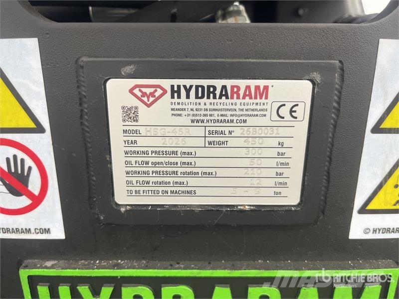 Hydraram HSG-46R Q/C Rotating Demolition Grapple (Unused) Grapples