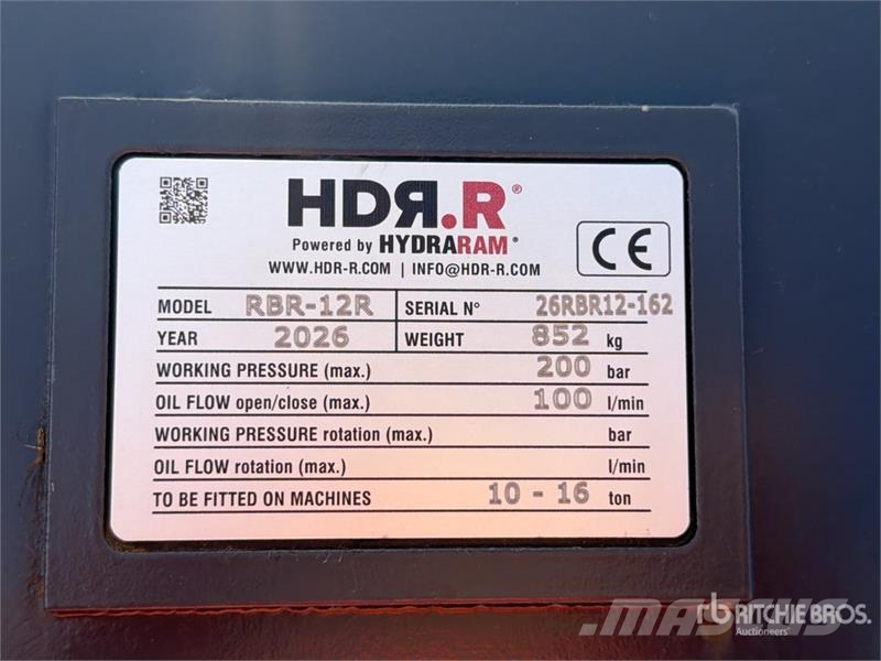 Hydraram RBR-12R 1000 mm Excavator Screening Bucket (Unused 篩分機